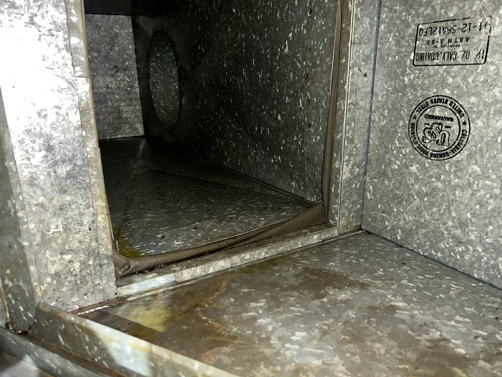 Before-and-after dirt removal from vent cleaning in Alameda County homes